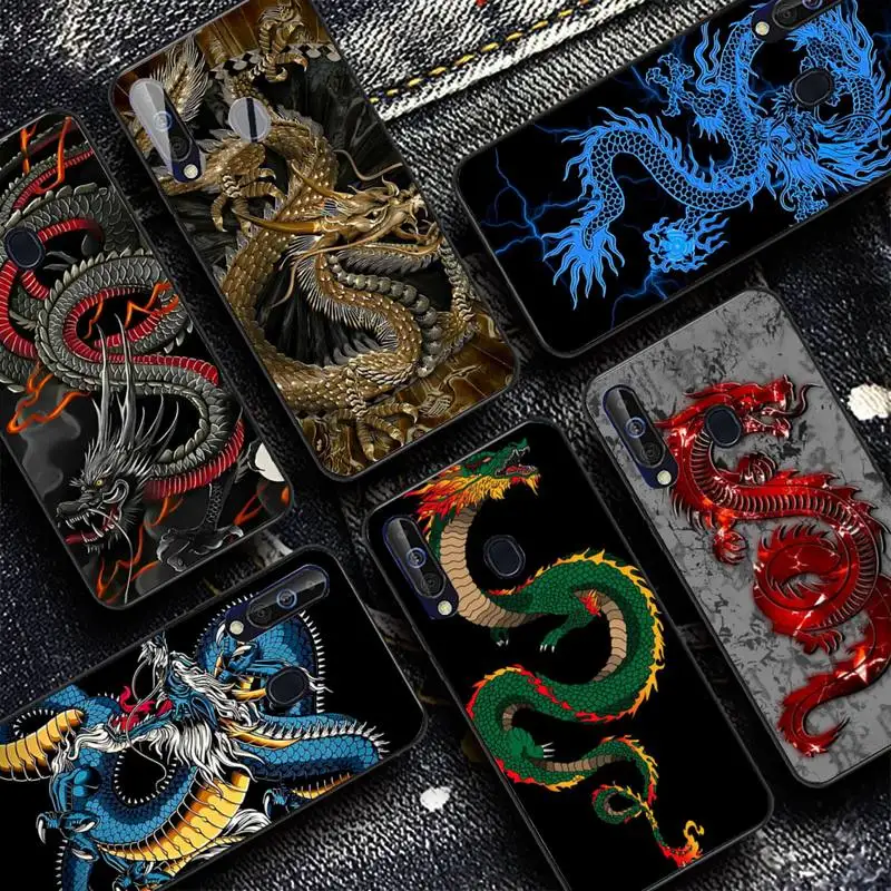 

MaiYaCa Fashion Chinese Vintage Dragon Phone Case for Samsung S20 lite S21 S10 S9 plus for Redmi Note8 9pro for Huawei Y6 cover