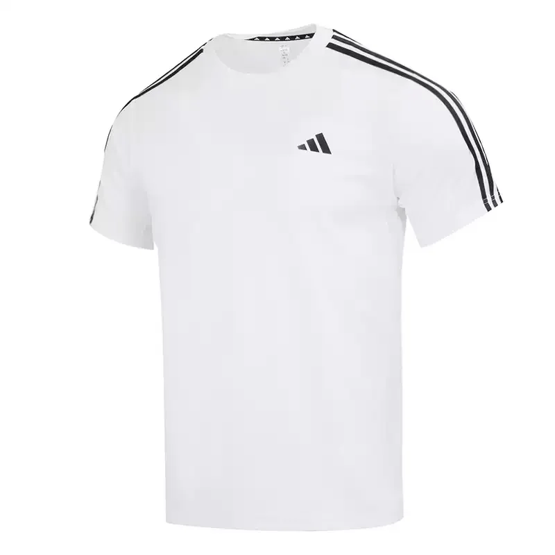 Мужская футболка для бега Adidas, спортивная одежда для фитнеса, дышащий топ с круглым вырезом и короткими рукавами IB8151 (art.: 3920db09da113) - 3920db09da113