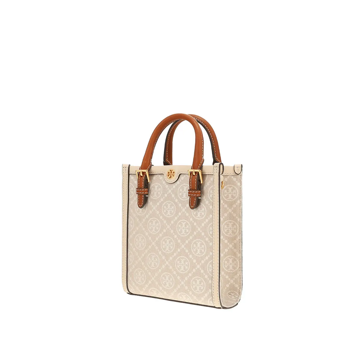 Tory Burch Counter Style Ткань с монограммой и кожаной сумкой через плечо 150217