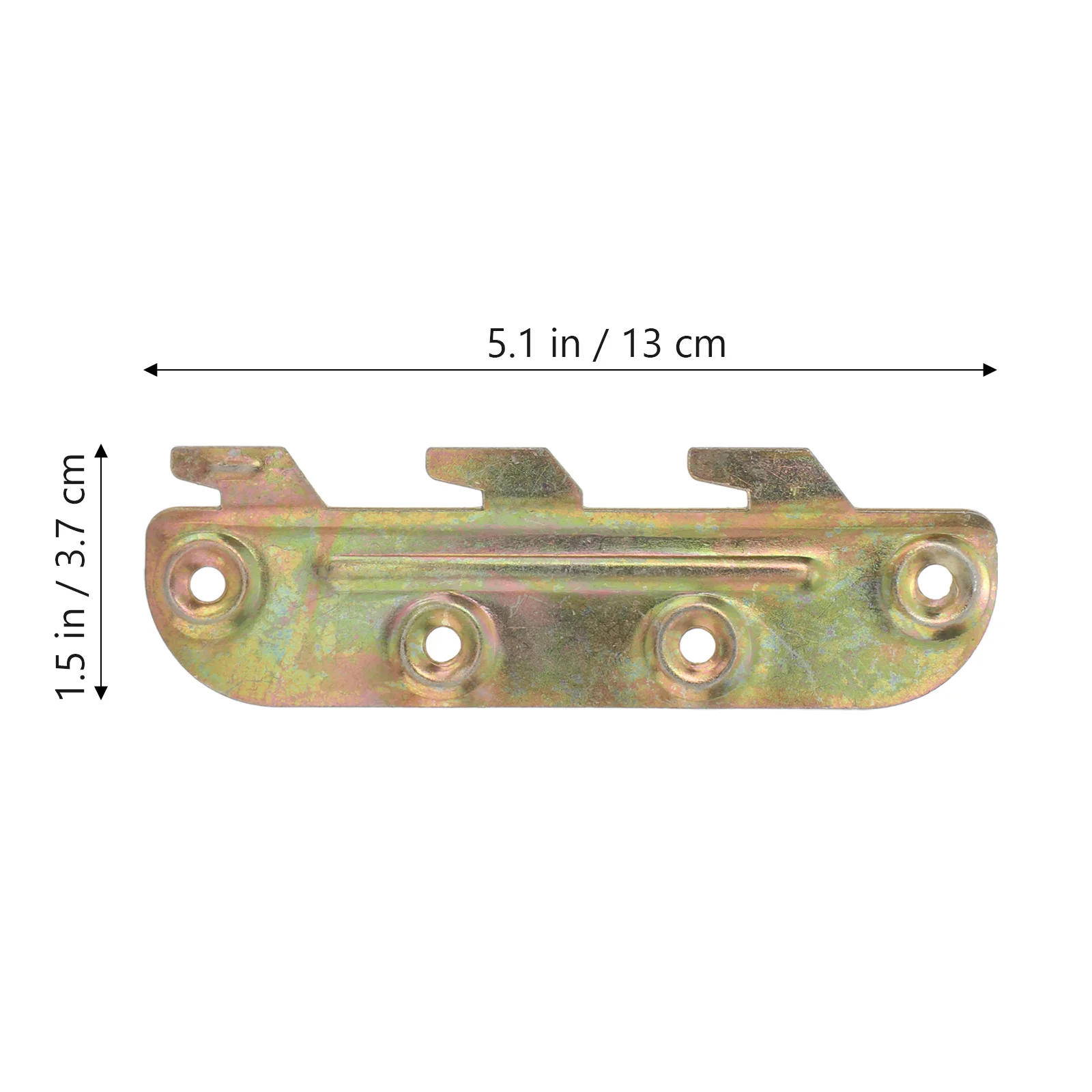 

4 Sets Bed Frame Bed Post Bracket Thickness Bed Rail Hooks Bed Accessories