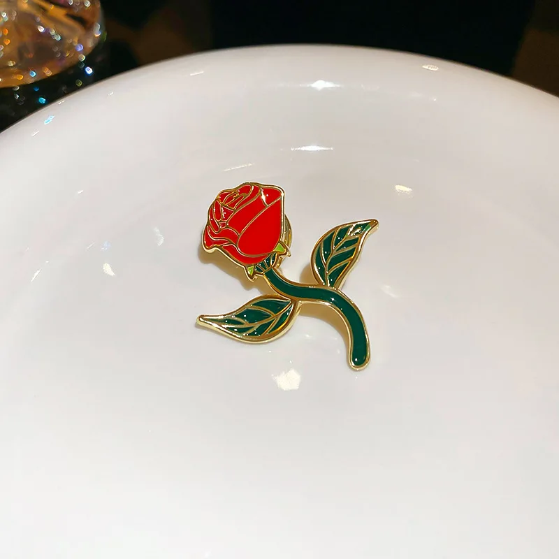 Романтическая Женская Брошь в виде цветка розы французские милые элегантные