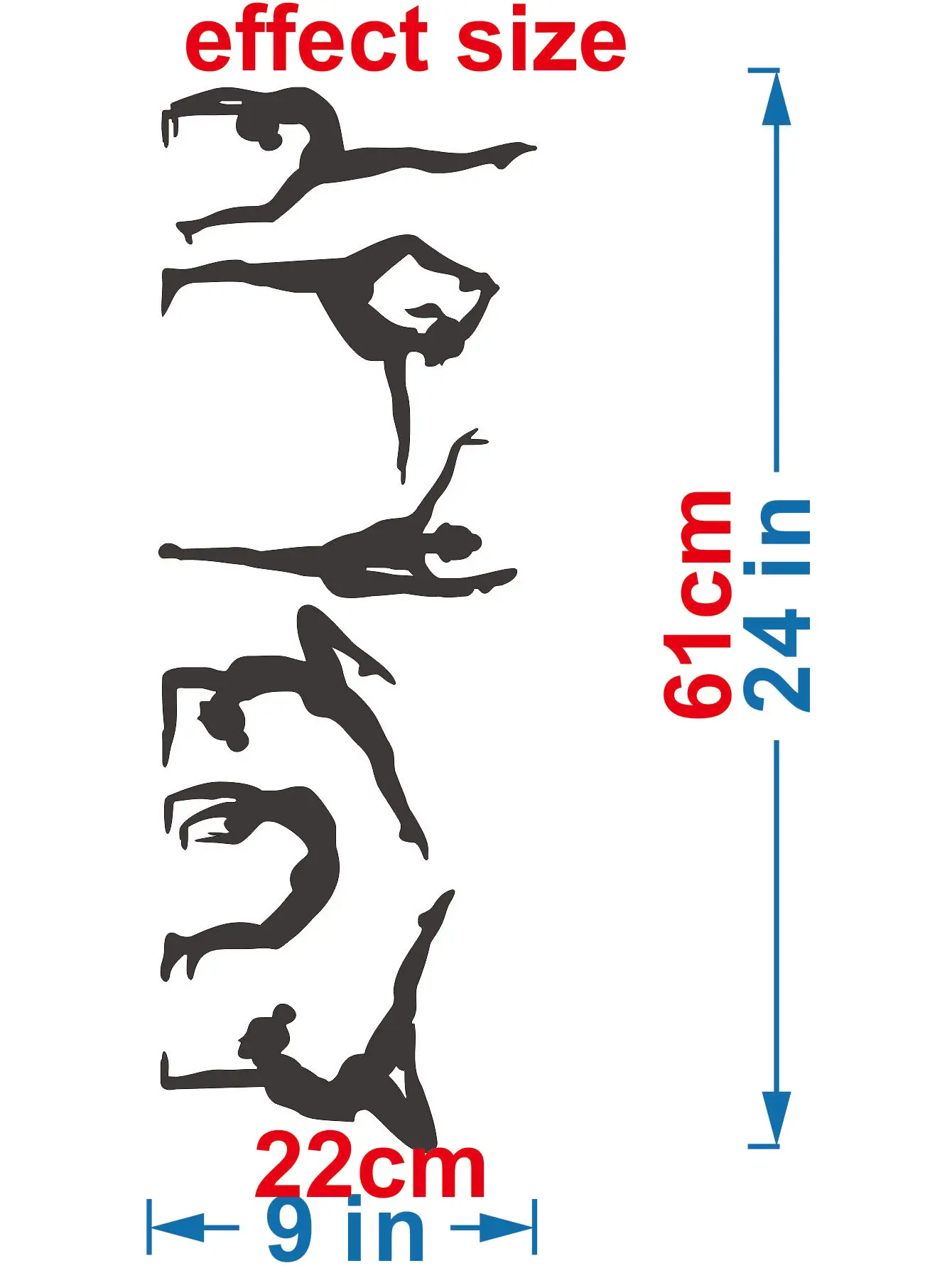 Виниловая наклейка на стену в современном стиле с шестью танго танцующими