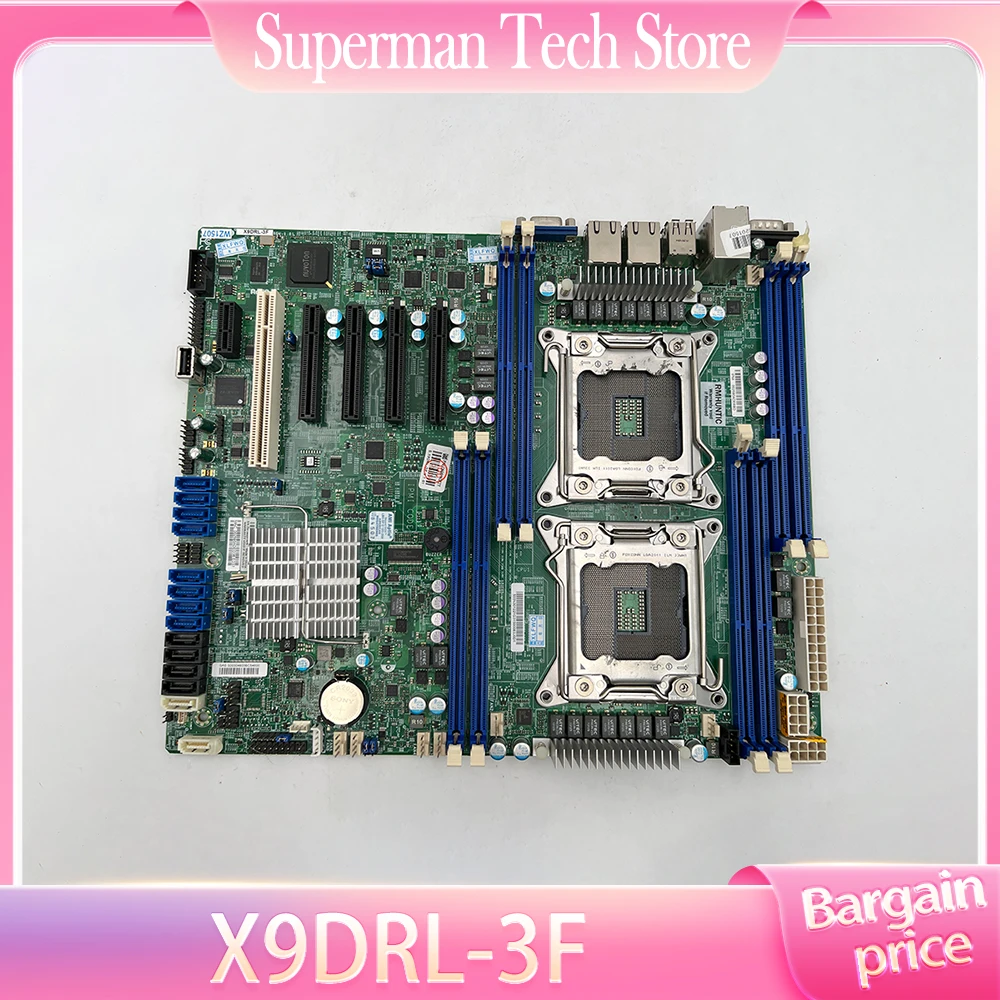 X9DRL-3F ATX LGA 2011 Intel C606 DDR3 Xeon E5-2600 V2 PCI-E 3 0 Для материнской платы сервера Supermicro