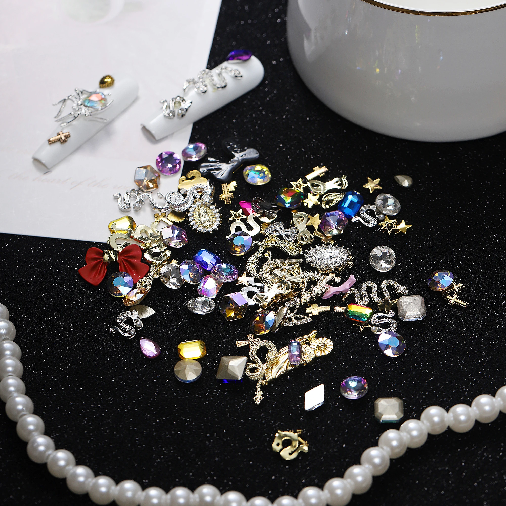 Аксессуары для трехмерных ногтей из смешанного сплава бриллиантовой смолы 30 г