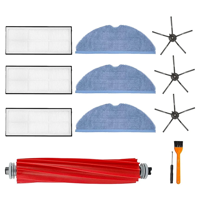 

10-Pack Replacement Parts Kit Compatible With Roborock S7/T7S/T7S Plus Robots