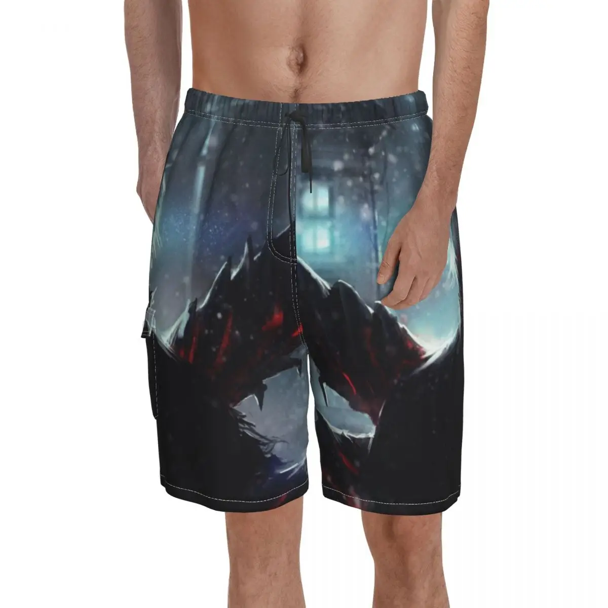 

Tokyo Ghouls Kaneki Ken Board Shorts tokyo ghoul tokyoghoul touka Beach Shorts Drawstring Pattern Custom Swimming Trunks 2XL