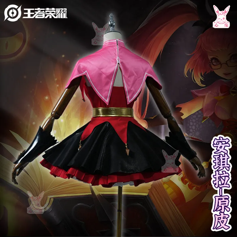 Фото Костюм для косплея Angela Cute Dark Night Loli Honor of Kings, полный комплект для женщин, для Хэллоуина, Комик-Кона, ролевых игр №3