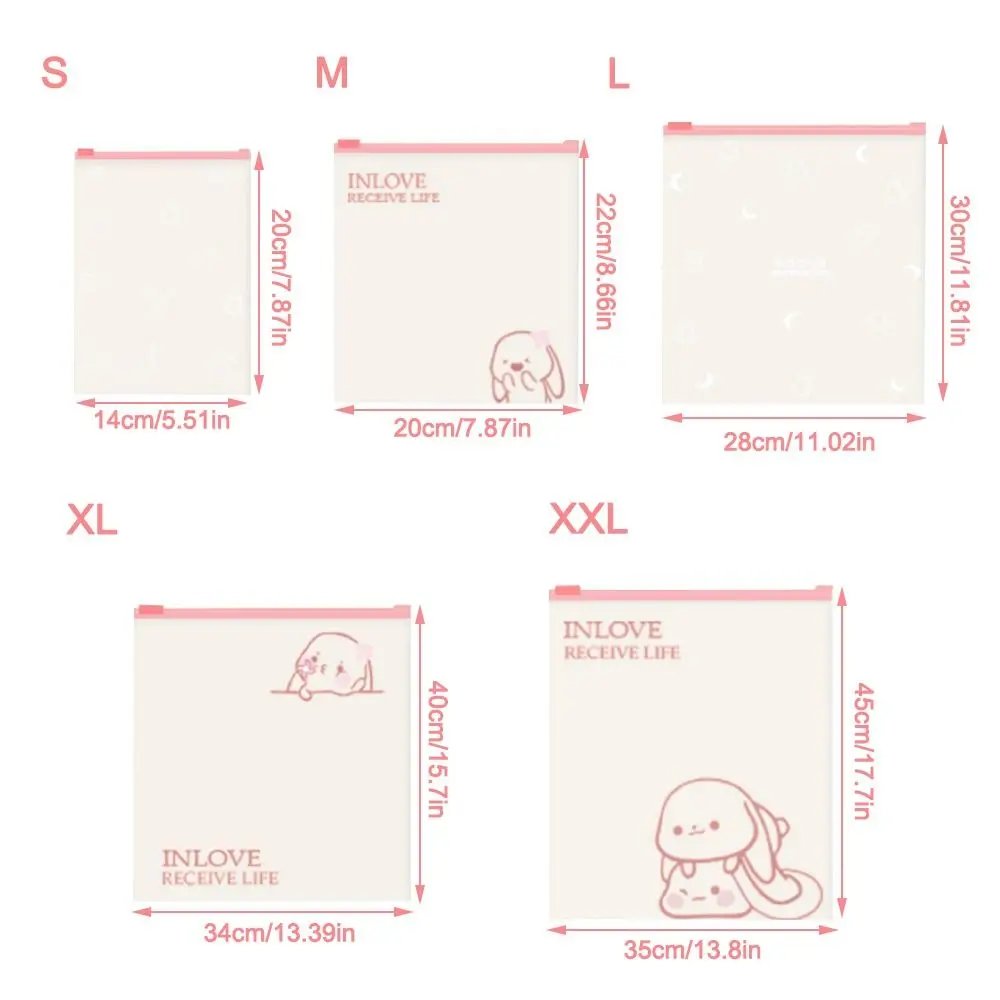 20 шт. прозрачная влагостойкая сумка для путешествий с застежкой-молнией