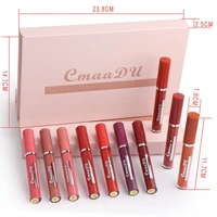 cmaadu 10 pcs liquid lipstick non stick cup long lasting lipstick matte waterproof makeup set maquillaje coreano original dc08