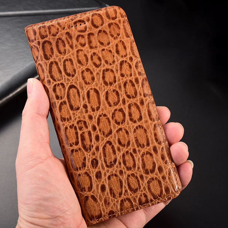 

Leopard Print Cowhide Genuine Leather Case For Vivo Y32 Y55s Y67 Y54s Y15a Y74s Y76s Y15s Y71t T1 T1X Y01 Luxury Flip Cover Case
