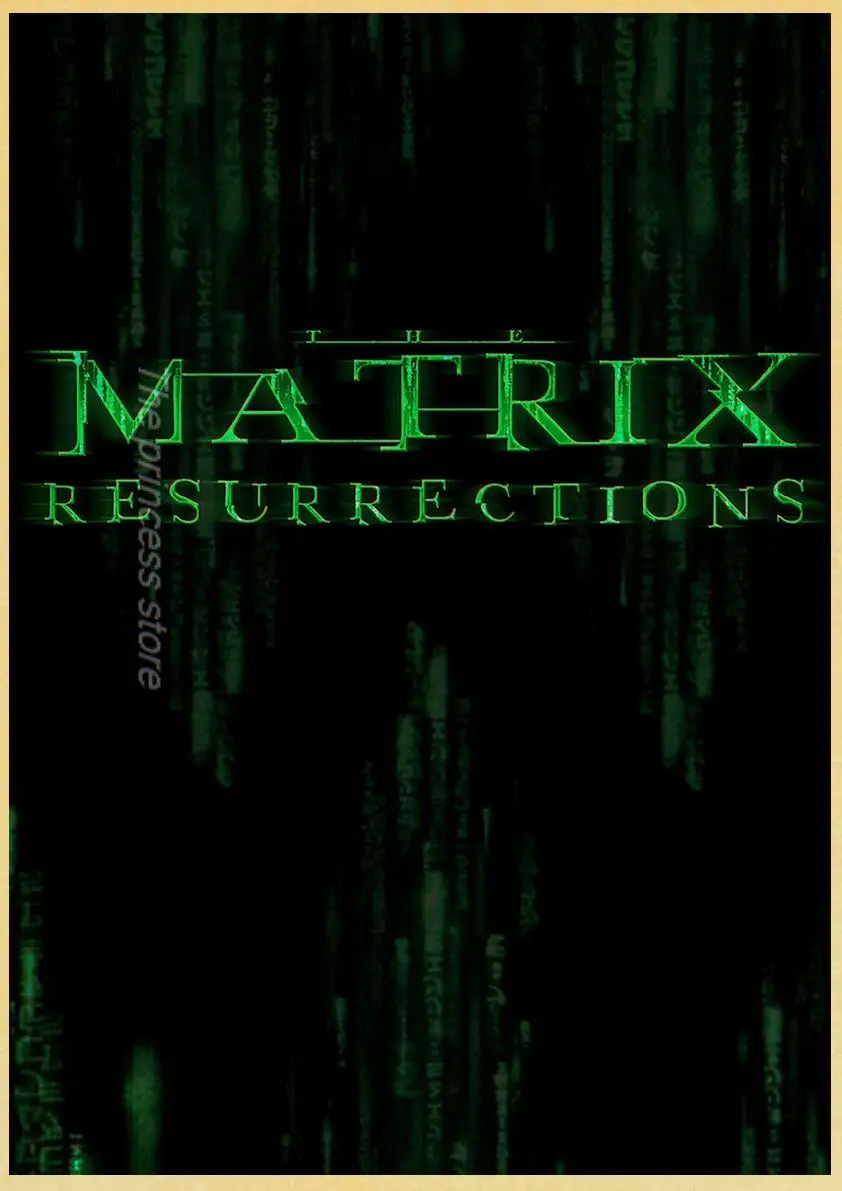 Ретро-постер с изображением реакции матрицы постер из крафт-бумаги для фильмов