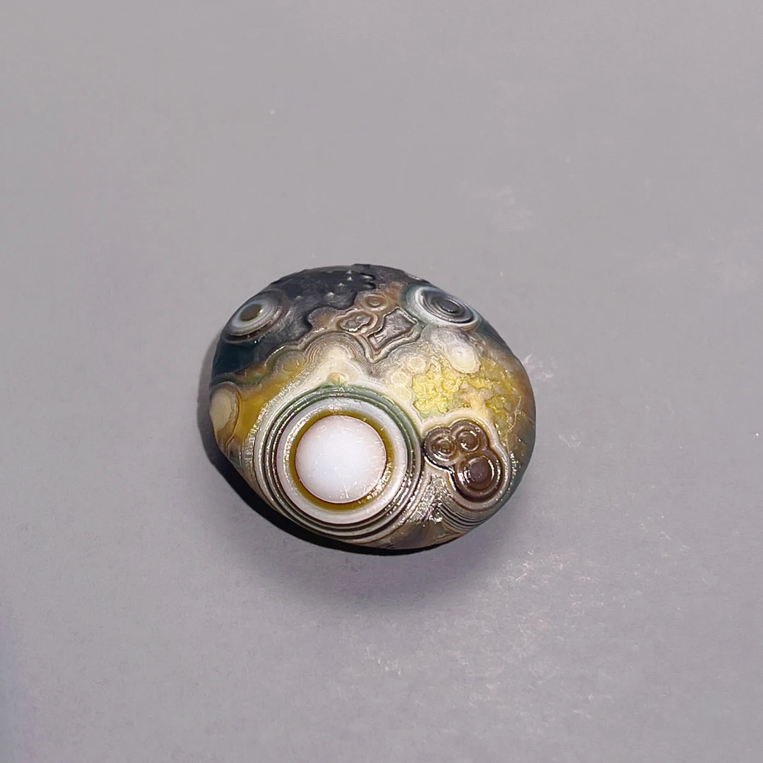 

Pure Natural Wishing Agate Stone Colorful Flower Eye Agate Is Extremely Rare And Precious Bead For Jewelry DIY Decoration