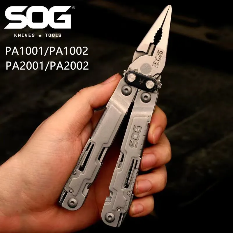 

SOG PA1001 PA2001 Multitool 21 In 1 Folding Pliers Pocket Knife Tactical Survival Camping Tent Travel Outdoor Hiking EDC Tool