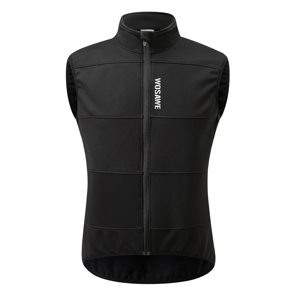 WOSAWE Мужской зимний велосипедный жилет Ветрозащитная теплая велосипедная куртка