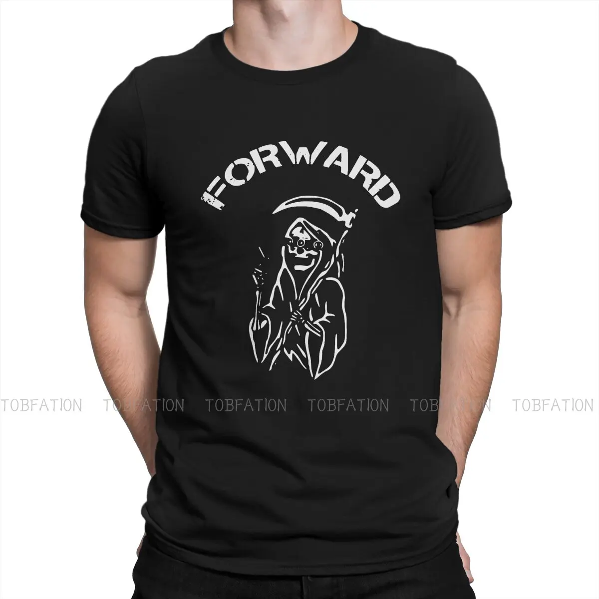 

Ghost Fashion TShirts Forward Observations Group Male Harajuku Pure Cotton Streetwear T Shirt Round Neck