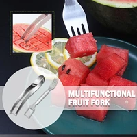 steel watermelon slicing knife cutting knife fruit corer watermelon spoon and kitchen vegetable accessories o5t4