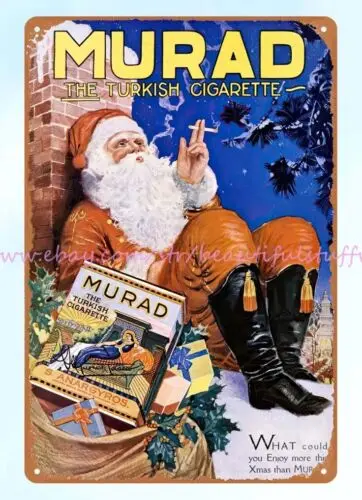 Оловянные гаражные знаки Murad турецкие сигейты Рождественский металлический