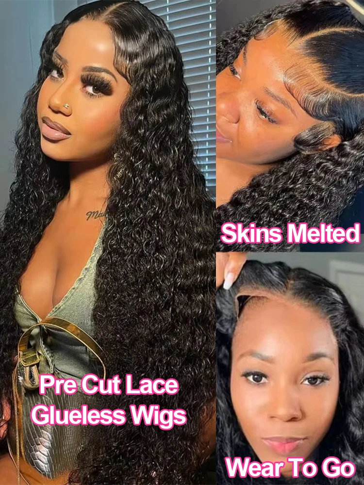 CEXXY 30 40 46 дюймов 13x4 13x6 Свободные глубокие волнистые вьющиеся кружевные