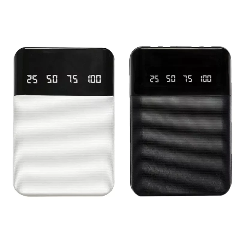 

LCD Display 4x18650/18700/20700/21700 Battery Case Power Bank Shell Portable External Box without Battery Powerbank Protector