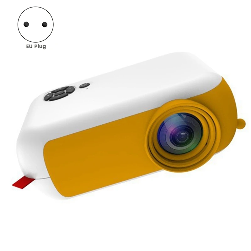 

A10 Portable Mini Video Projector Home Theater Phone Mirroring Movie Display Projector Gift Durable EU Plug