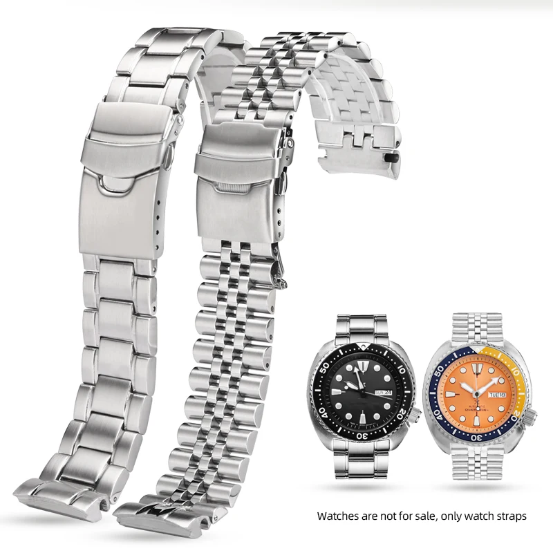 Фото 22mm solid stainless steel bracelet for Seiko Prospex turtle diving watch SRPA21 SRP777 SRPC25 SRP773 special metal watch strap №1