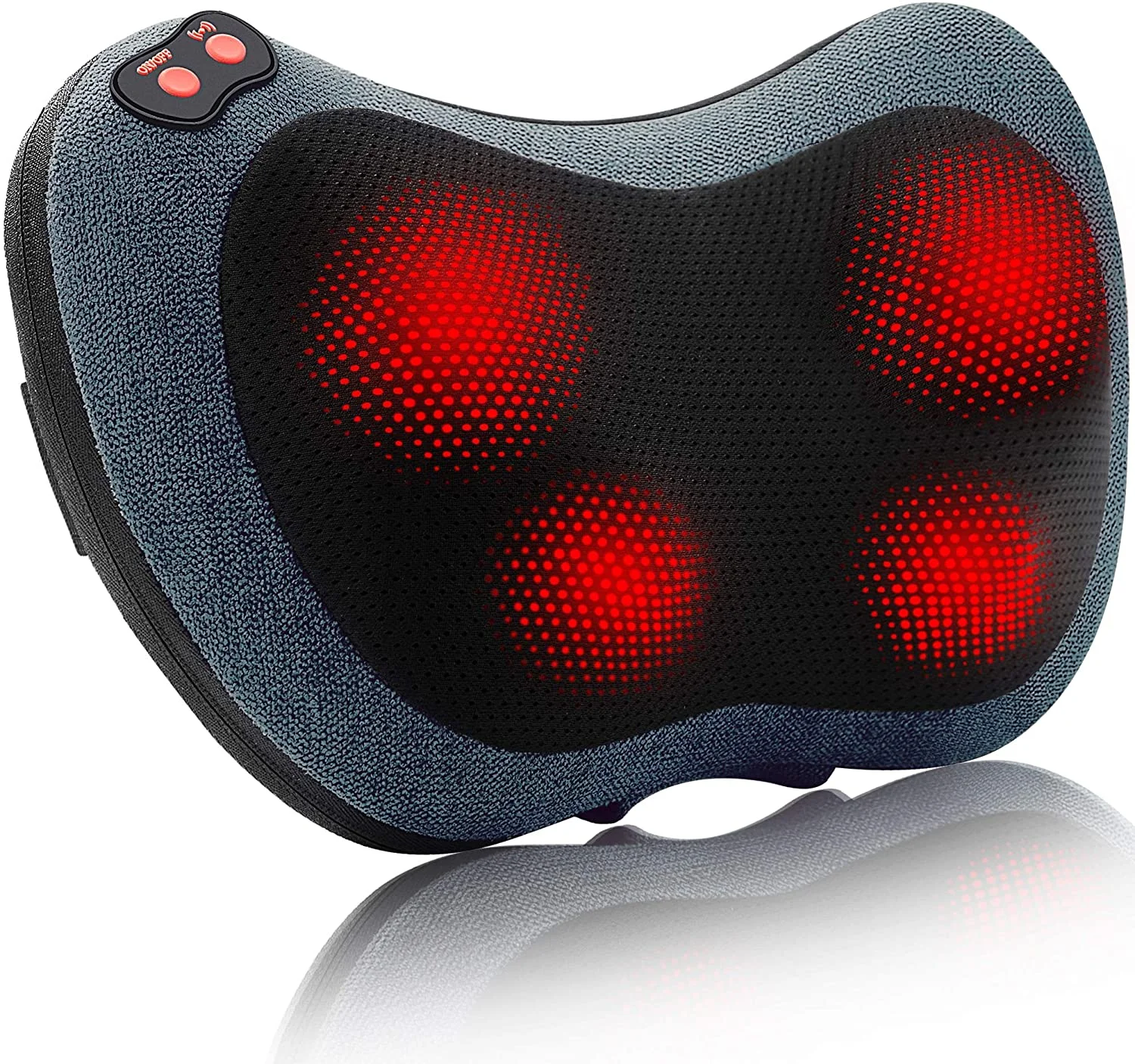 

Use for car and home heat electric shiatsu body head back neck rechargeable massage pillow