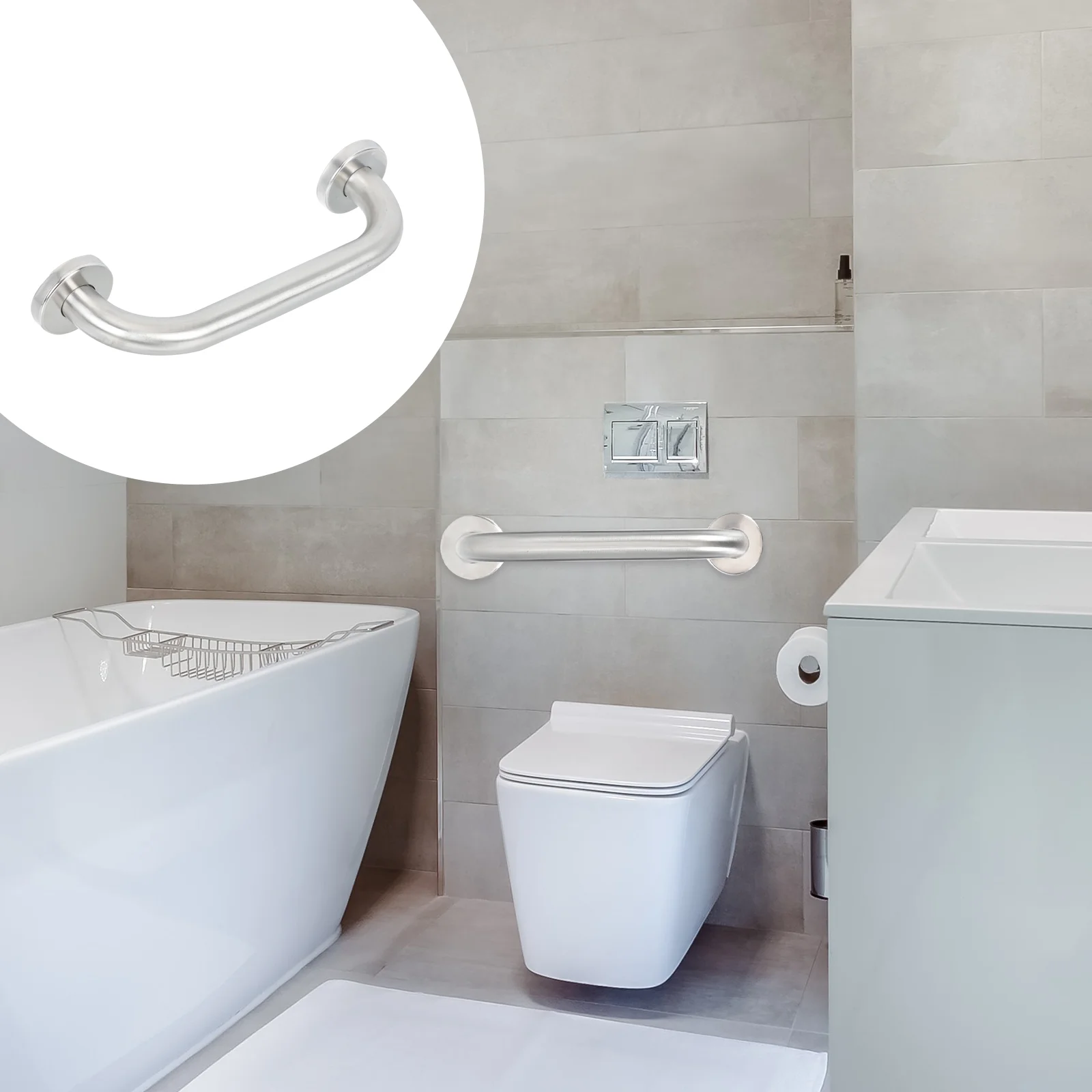 

Grab Bars Showerbar Handrail Steel Stainless Safety Elderly Handle Bathtubs Bathroom Nonhandicap Metal Wall Bathtub Showers