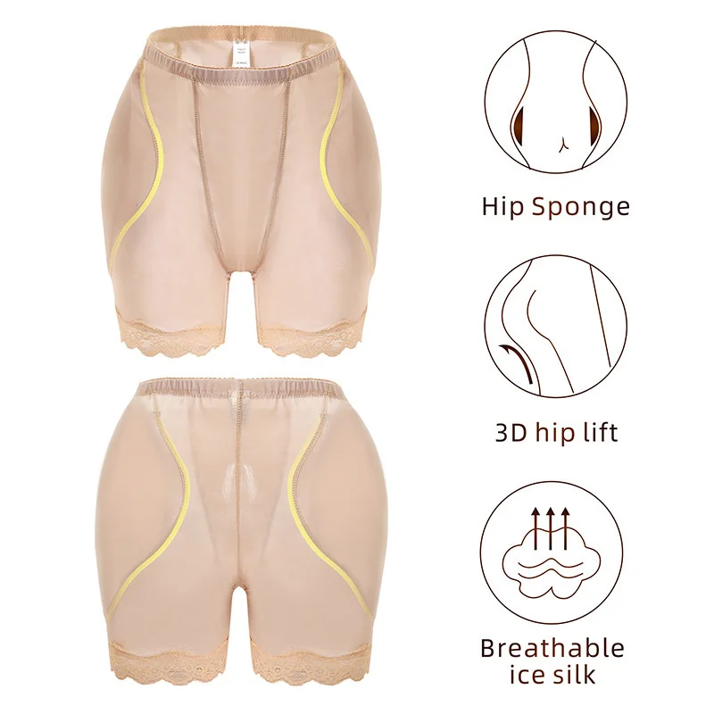 

Women Sponge Padded Panty Push Up Butt Lifter Fake Ass Briefs Sexy Hip Enhancer Seamless Control Panties Pads Buttocks Lingeries