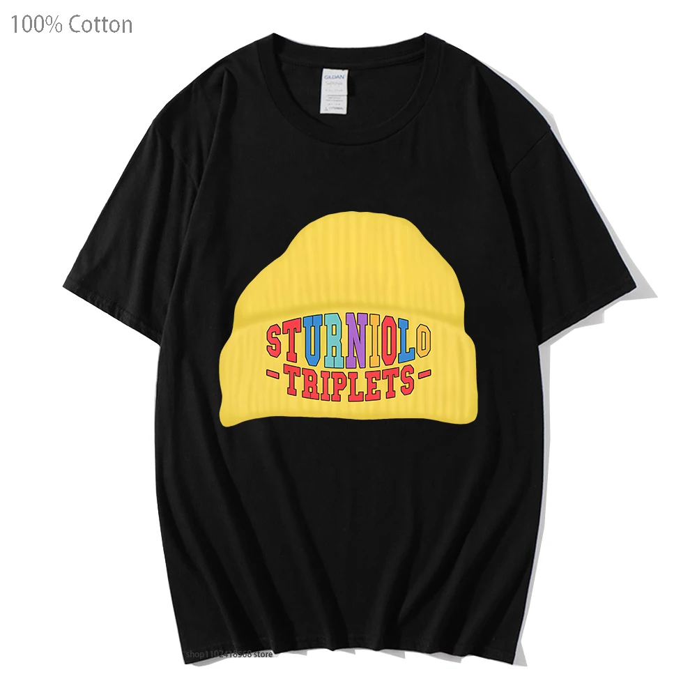 

Chris Yellow Beanie Tshirt Women Sturniolo Triplets Merch T-Shirts Music Group Clothes 100%Cotton Soft Tee-shirt Men Streetwear