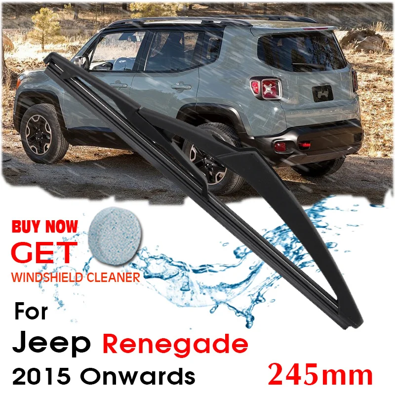 

Car Wiper Blade Rear Back Window Windscreen Windshield Wipers For Jeep Renegade Hatchback 245 mm 2015 Onwards Auto Accessories