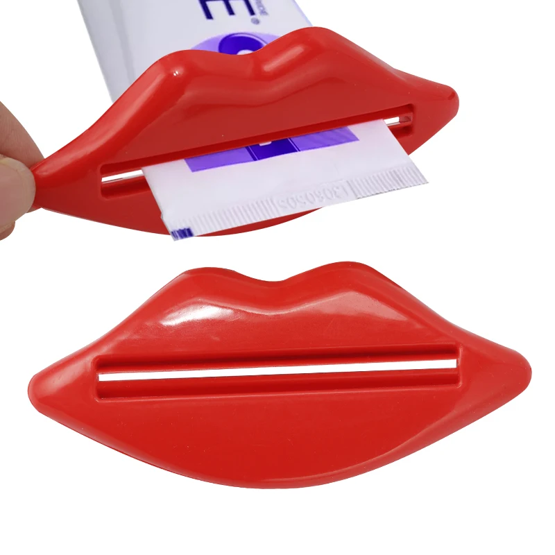 

1pc Sexy Hot Lip Kiss Bathroom Tube Dispenser Toothpaste Squeezer Toothpaste Tube Squeezer Bathroom Accessories Set