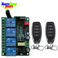universal wireless remote control ac110v 220v 230v 10a relay receiver module rf switch remote control for gate garage opener