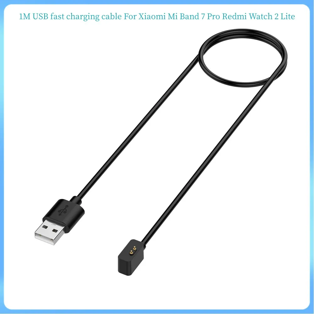 

5 шт./Партия 1 м USB-кабель для быстрой зарядки для Xiaomi Mi Band 7 Pro Redmi Watch 2 Lite Horloge 2 Poco умные часы док-станция зарядное устройство адаптер