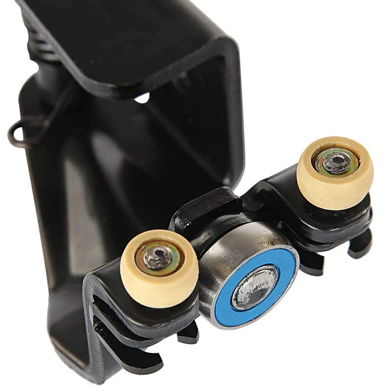 Левый скользящий дверной ролик в сборе боковой верхний центральный штыревой для