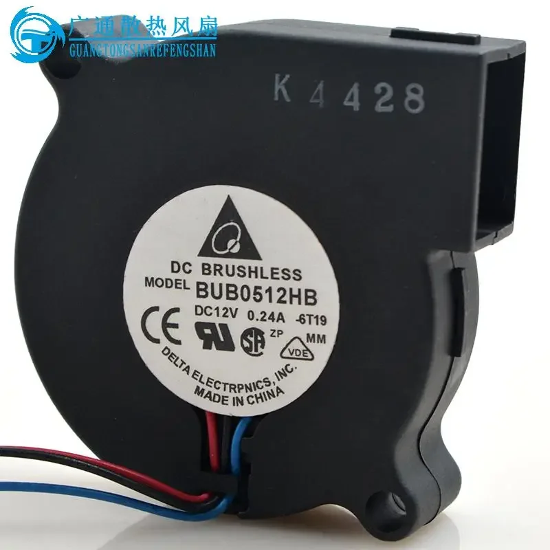 Оригинальный вентилятор для Delta BUB0512HB маленький 12 В 5015 А 3 провода охлаждающий 50 ×