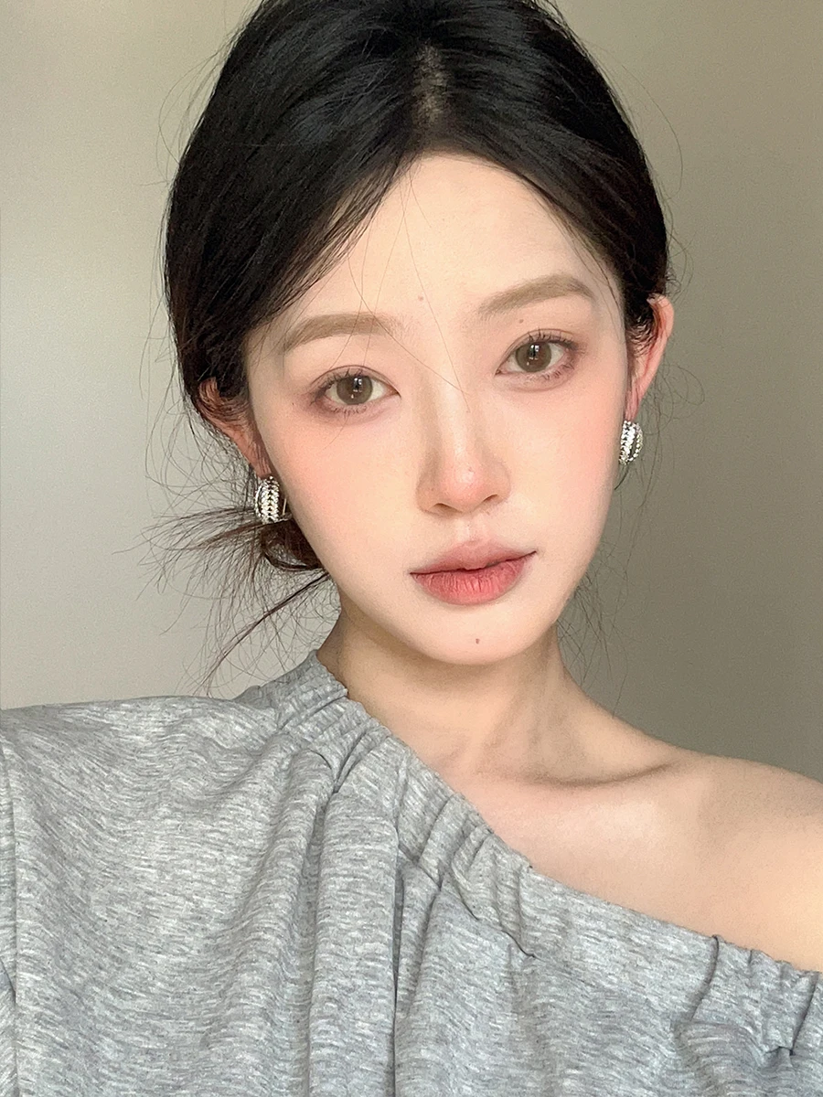 Легкие роскошные серьги с кристаллами двухрядные из пшеницы цирконом женские