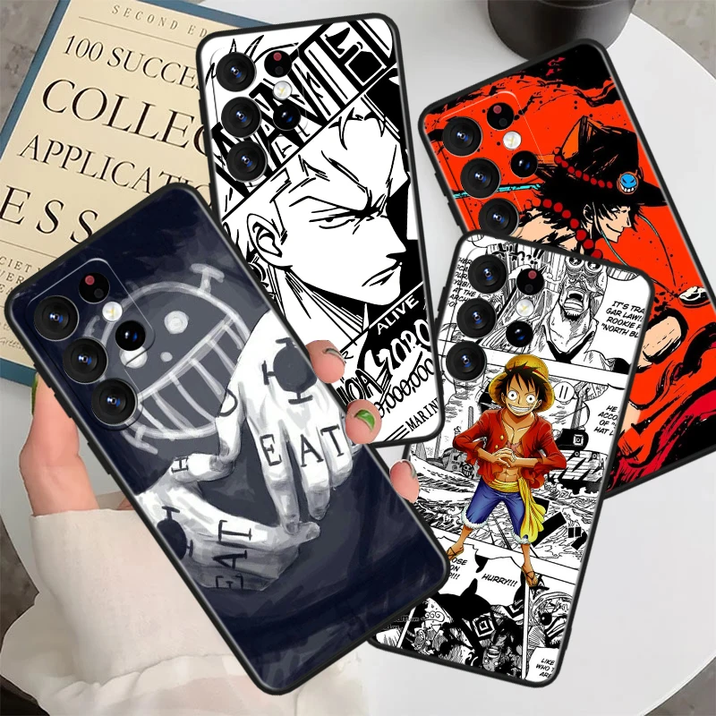 Чехол для телефона Luffys-Zoros O-nes P-ieces Samsung M62 M52 M33 M32 M31 M30 M23 M22 M21 Note 20 10 9 8 Ultra Plus Lite черный