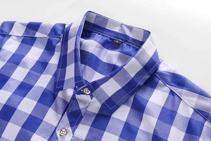 New2022 men's casual classic Plaid Short Sleeve Shirt 2022 New Arrival Mens Plus size Shirts 5XL 6XL 7XL