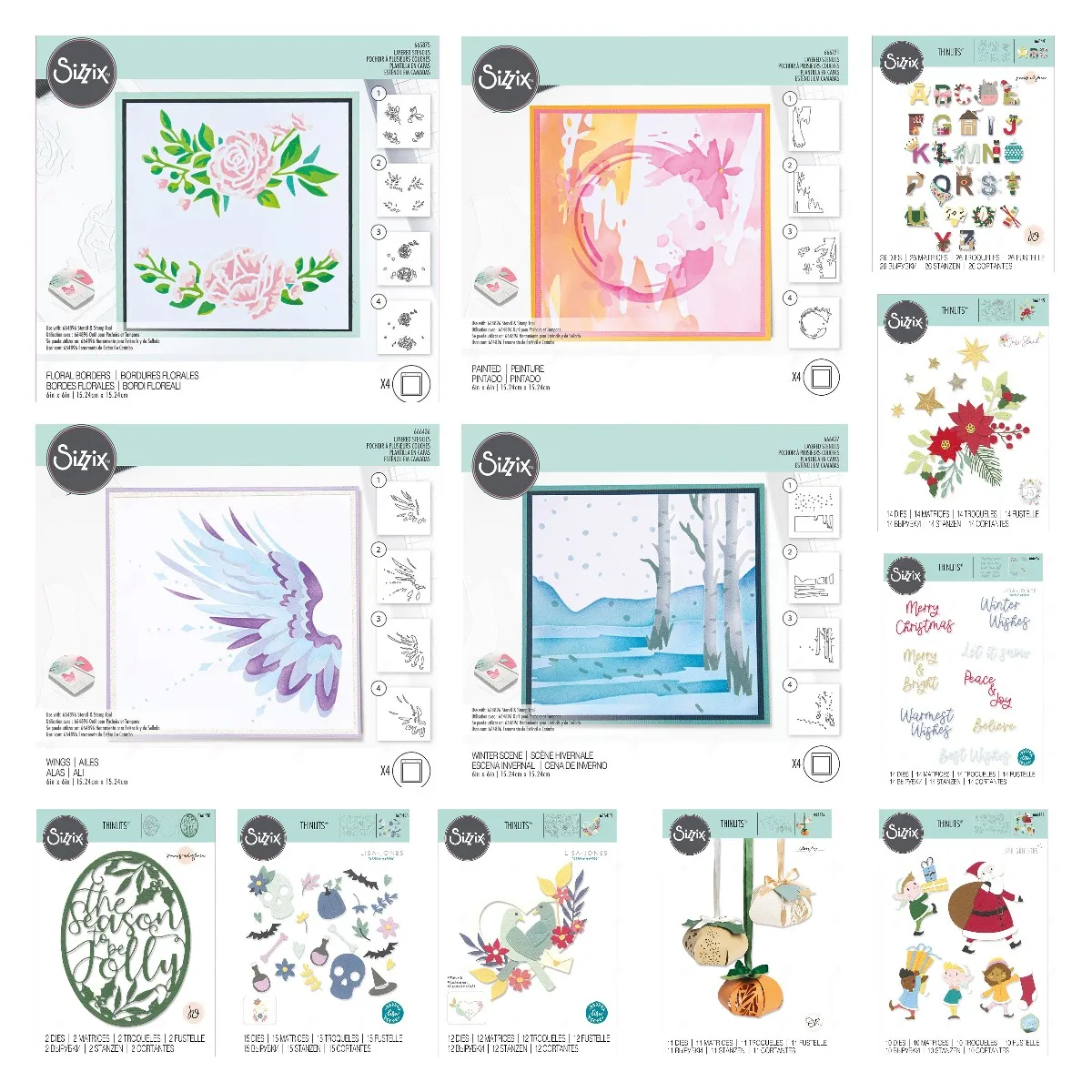 

Candy Box Diverse Sentiments Metal Cutting Dies Slim Scrapbooking Card Stencil Cutting Dies for DIY Forest Animals