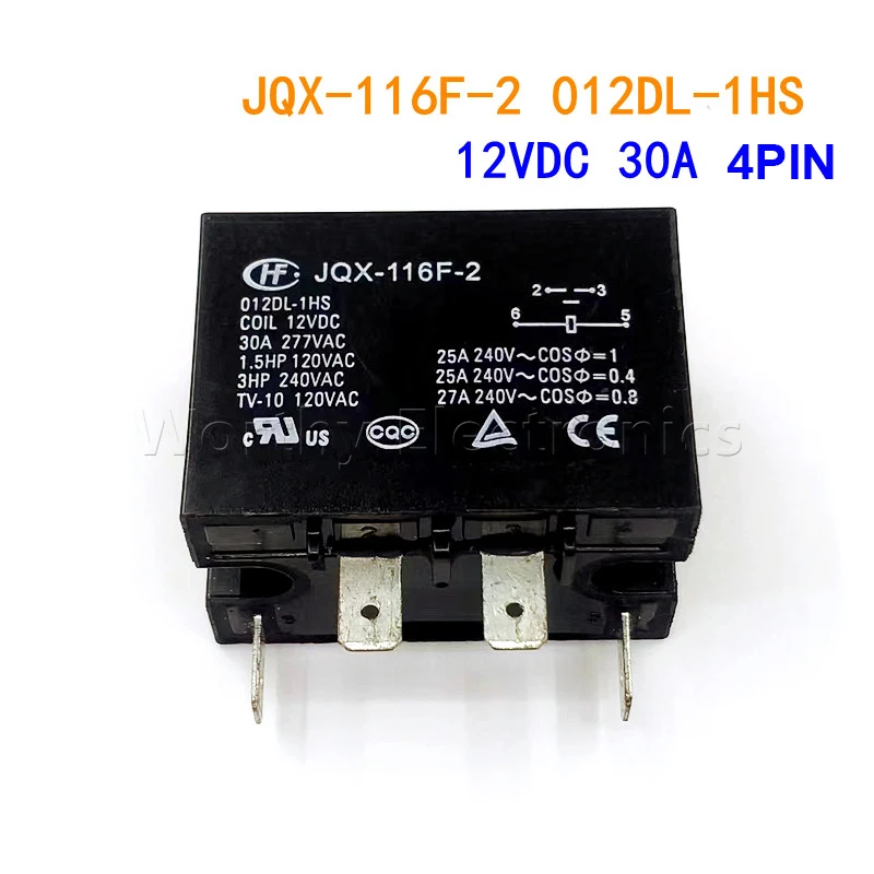 10 шт./лот реле JQX-116F-2-012DL-1HS 30A оптовая продажа 12VDC 4PIN