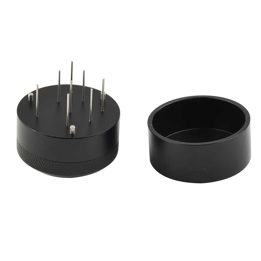 

Coffee Distributor Coffee Needle Tamper 19-pin 53MM/58MM Adjustable Bar Baristal Powder Black Cafe Supplies Home