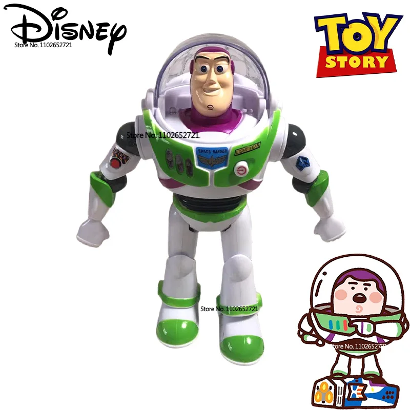 

2023 New Disney Toy Story Buzz Lightyear Cartoon Glow Action Figure Collectible Model Toy Doll Kids Xmas Birthday Gift