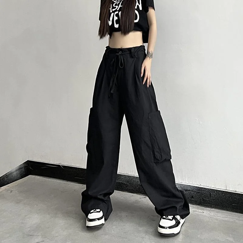 

2023 New Street Pants Women's Retro Overalls Straight Trousers High Waist Slim Casual Pants Sweatpants Women Y2k Pants S-3xl