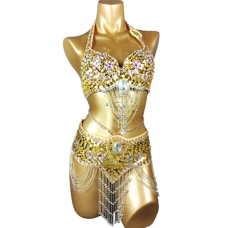 Комплект для танца живота NoEnName_Null бюстгальтер + пояс нейлон полиэстер