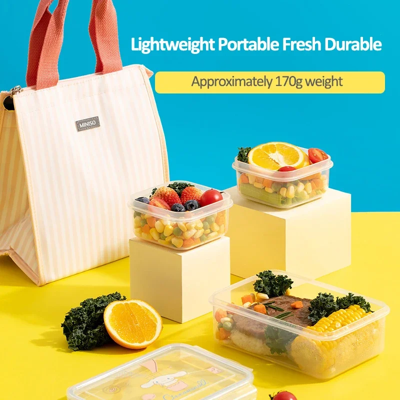 MINISO Sanrio Ланч-бокс с четырехсторонней пряжкой фруктовый микроволновый нагрев