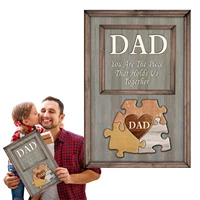 fathers day listing puzzle custom love heart shaped puzzles funny wooden diy puzzle board great home decoration gifts