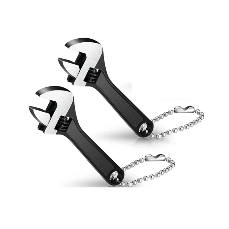 

Adjustable Hand Wrench Black Spanner Wrench Size Adjustable Spanner Hand Knurl Tool (2 Pieces,2.5 Inch 63Mm )