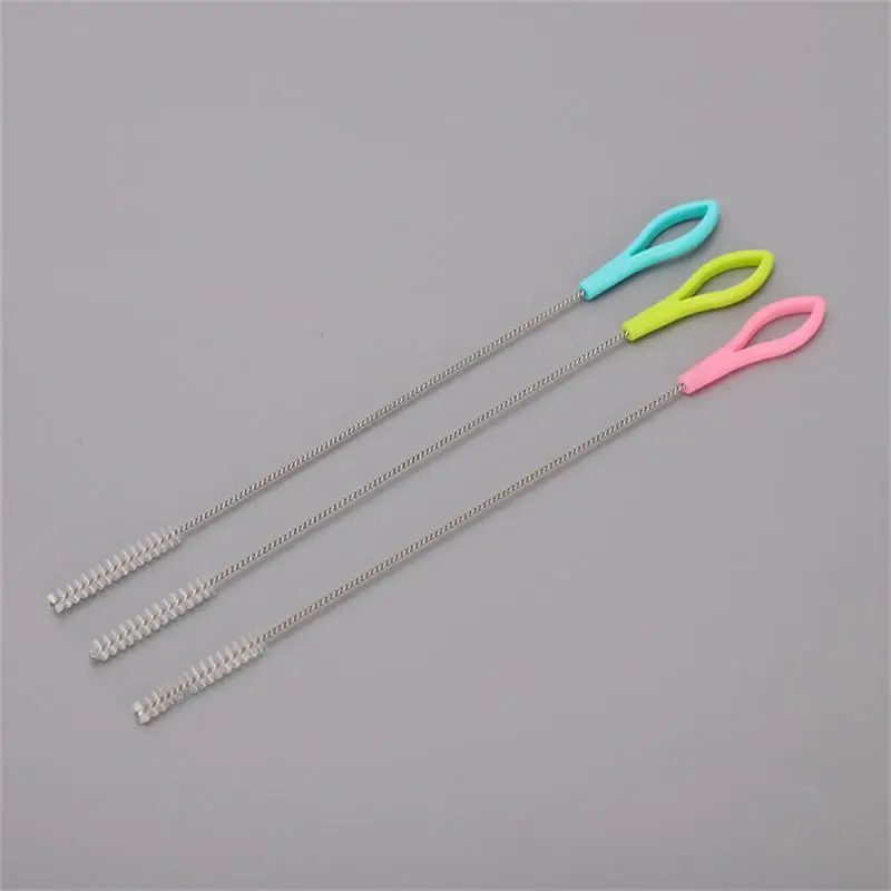 

Bottle Brush Suction Tube Brush Reusable Stainless Steel Straws Straight Bent Drinking Straw Bottle Cleaning Brush Kitchen Clean
