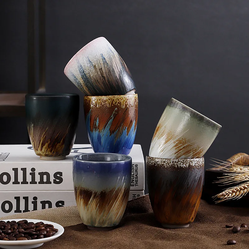 

1pcs Kiln Change China Ceramic Cup Porcelain Kung Fu Tea Cups Pottery Drinkware Tableware Coffee Mug Wine Mugs Wholesale