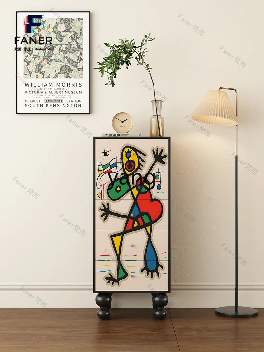 Современный минималистичный комод LXL шкаф для хранения из массива дерева с